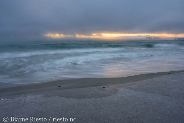 Varangerfjorden ved Vadsø. Finnmark