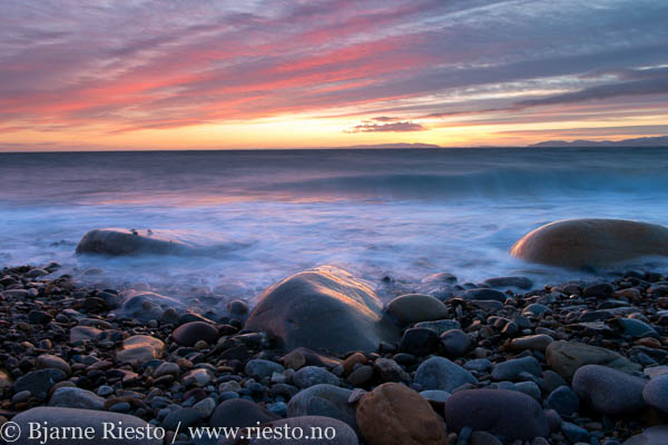 Varangerfjorden ved Vadsø. Finnmark